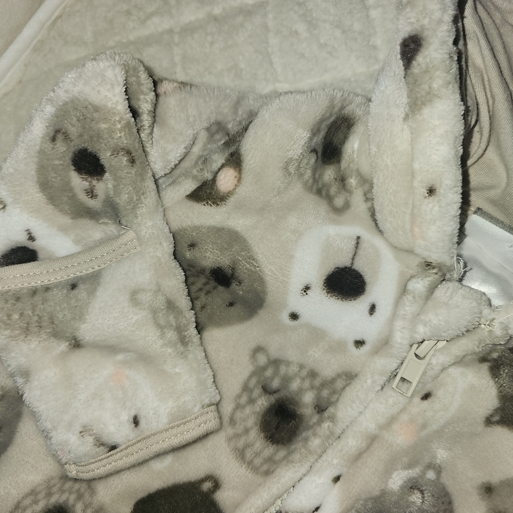 Adorable Animal Print Kids Footie Pajamas - Picture 3 of 10
